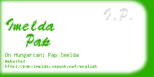 imelda pap business card